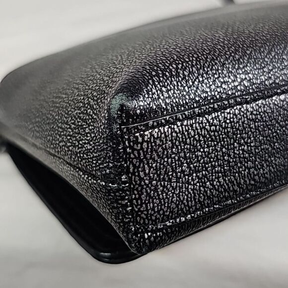 Coach 36335 Gunmetal Metallic Pebble Leather Crosstown Crossbody Bag - Picture 13 of 14